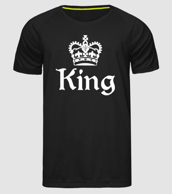 King model negru pe tricou
