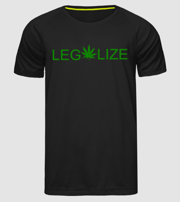 Legalize model negru pe tricou