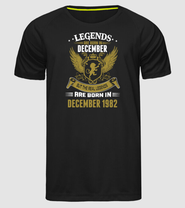 Legends born model negru pe tricou