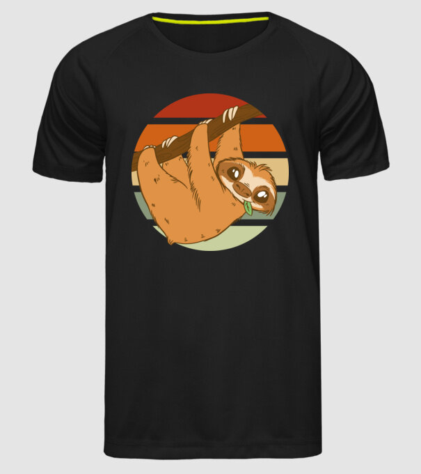 Leneș model negru pe tricou