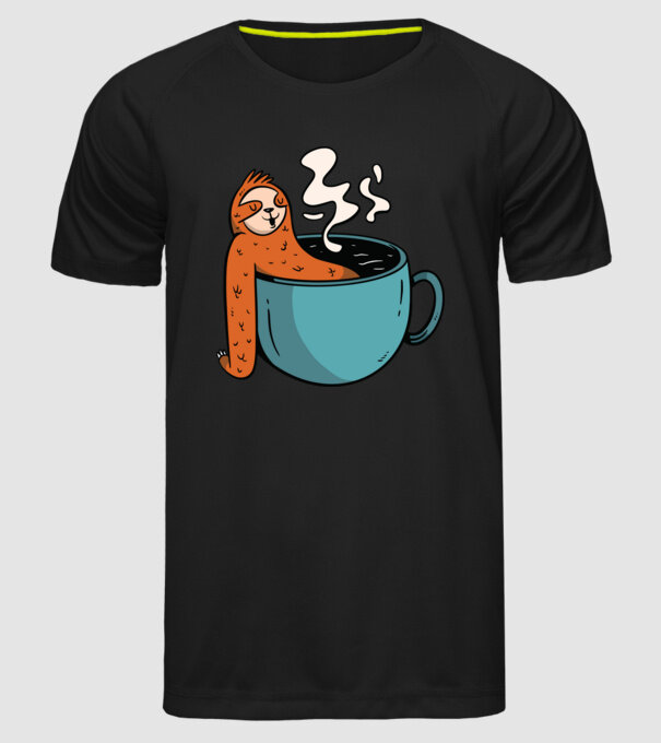 Leneș model negru pe tricou