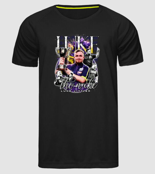 Luke the nuke model negru pe tricou