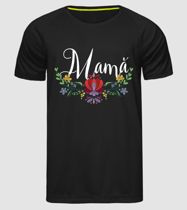 Mamă model negru pe tricou