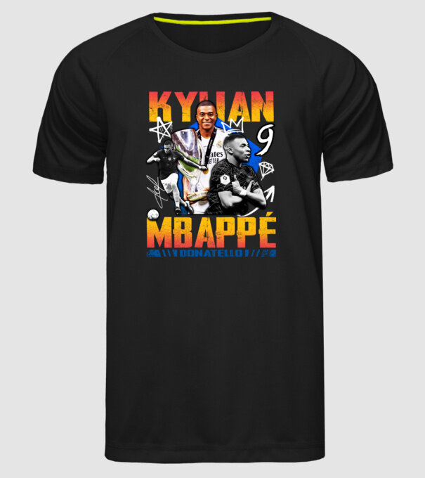 Mbappé tribute model negru pe tricou