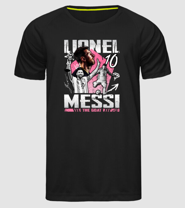 Messi tribute model negru pe tricou