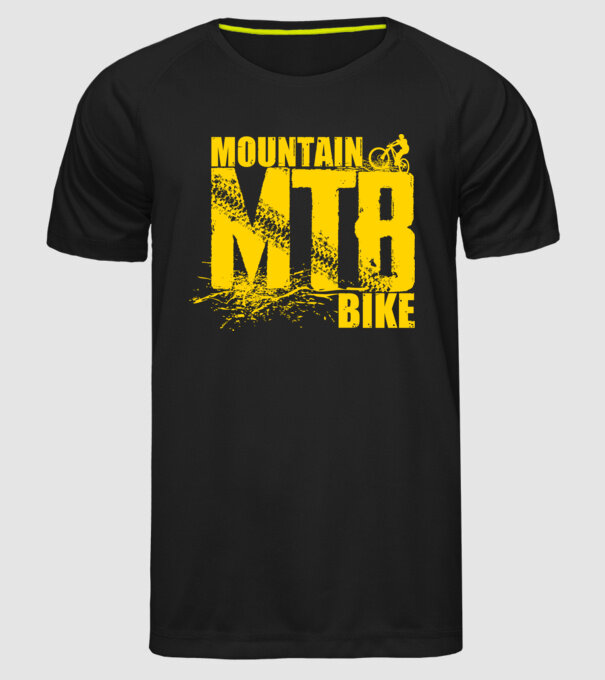 MTB model negru pe tricou