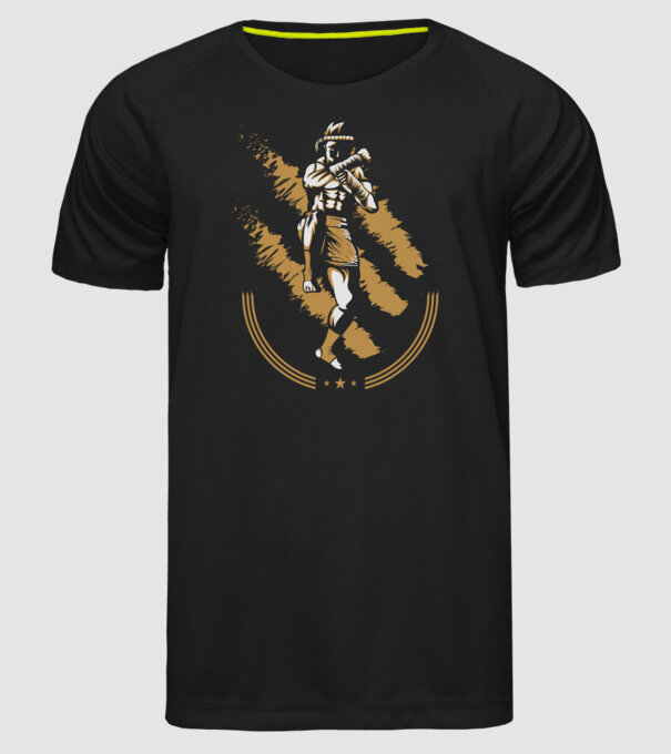 Muay Thai 2 model negru pe tricou