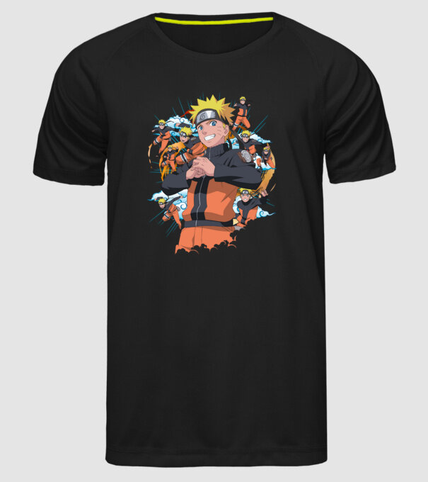 NARUTO model negru pe tricou