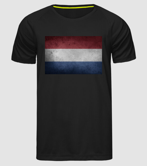 NETHERLANDS model negru pe tricou