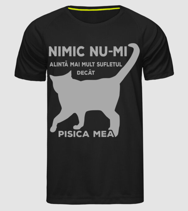 Nimic nu-mi alintă mai mult sufletul decât pisica mea model negru pe tricou