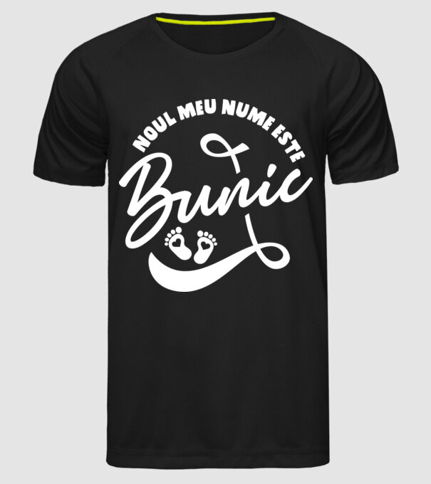 Noul meu nume este Bunic model negru pe tricou