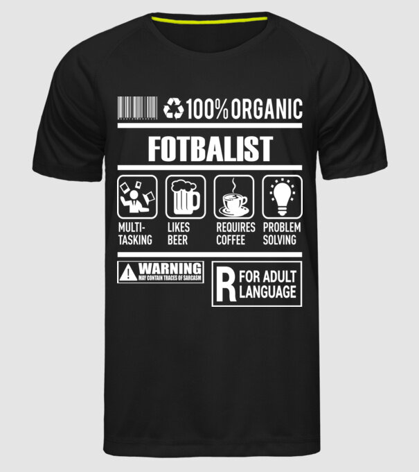 FOTBALIST model negru pe tricou