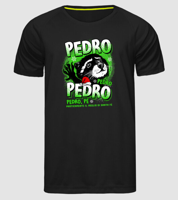 Pedro pedro christmas model negru pe tricou