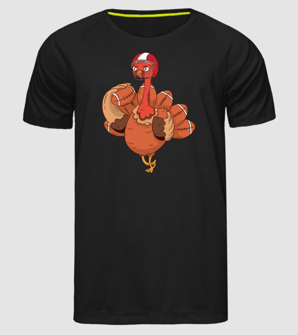 Player Turkey model negru pe tricou