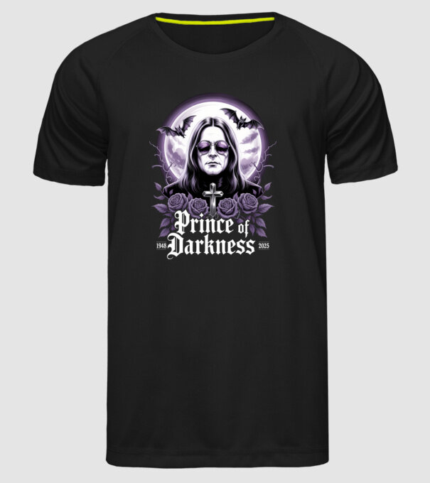Prince of Darkness model negru pe tricou