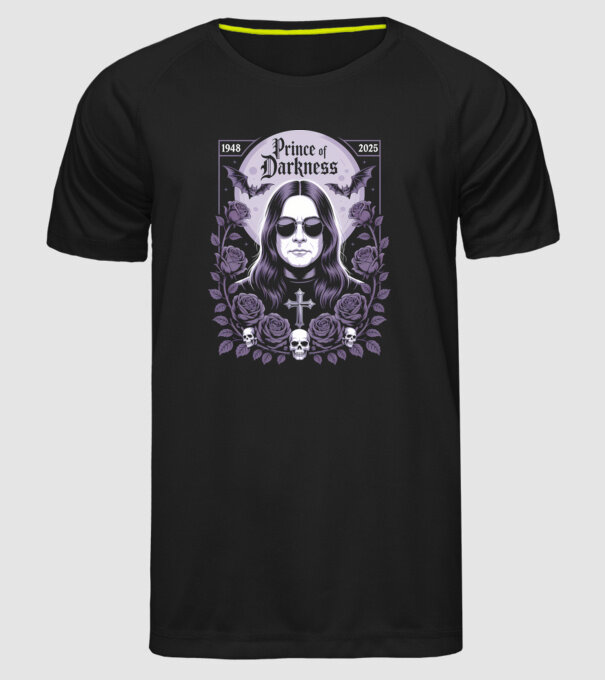 Prince of Darkness model negru pe tricou