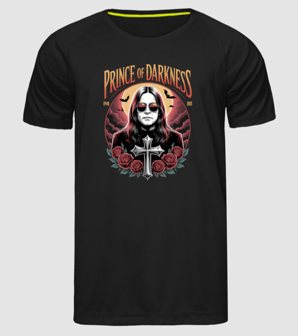 Prince of Darkness model negru pe tricou