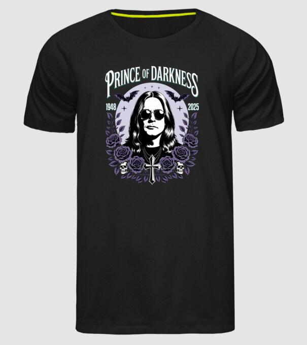 Prince of Darkness model negru pe tricou