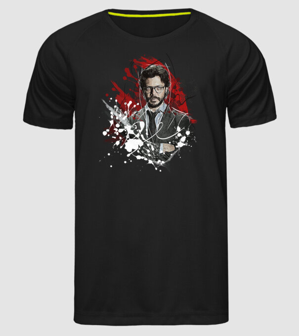 professor poster model negru pe tricou