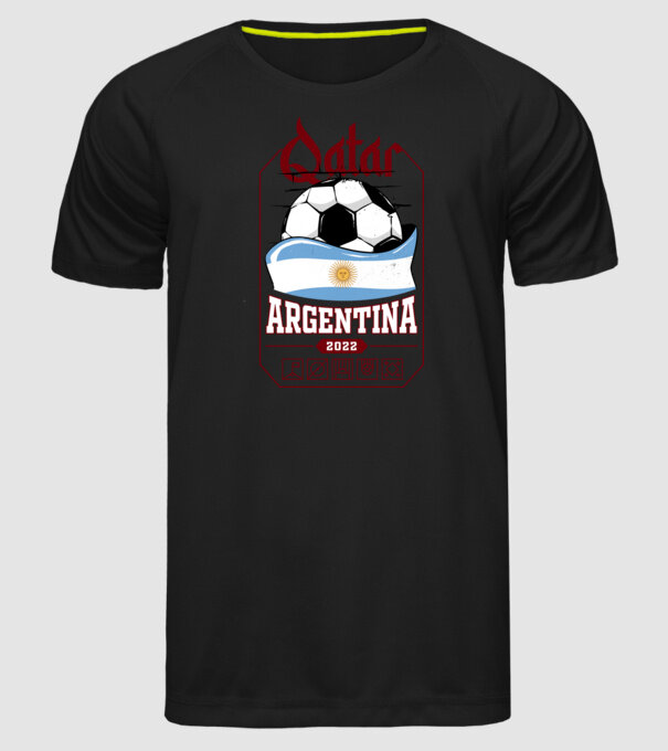 Qatar teams Argentina model negru pe tricou