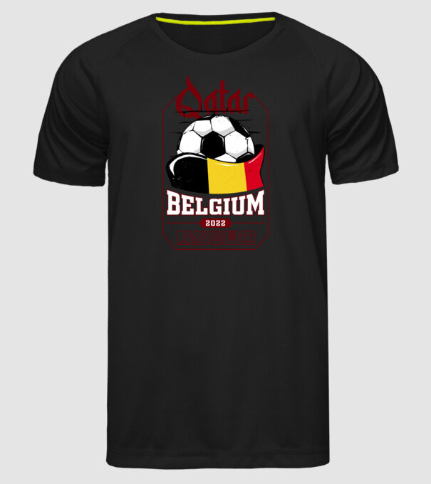 Qatar teams Belgium model negru pe tricou