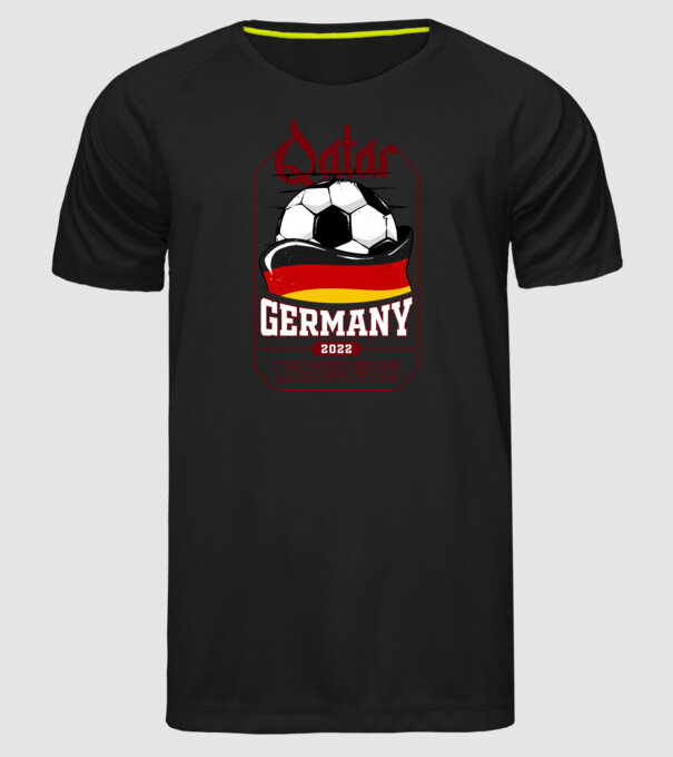 Qatar teams Germany model negru pe tricou
