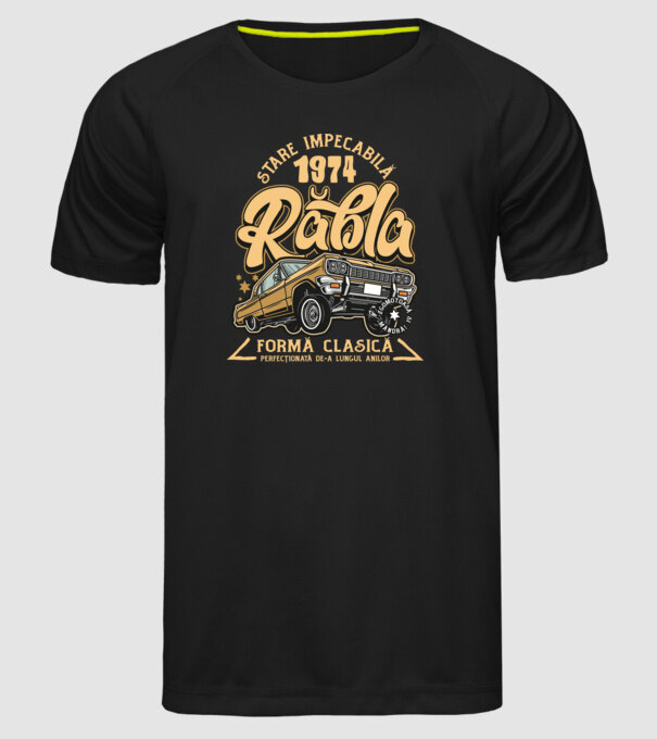 Rablă 1975 model negru pe tricou