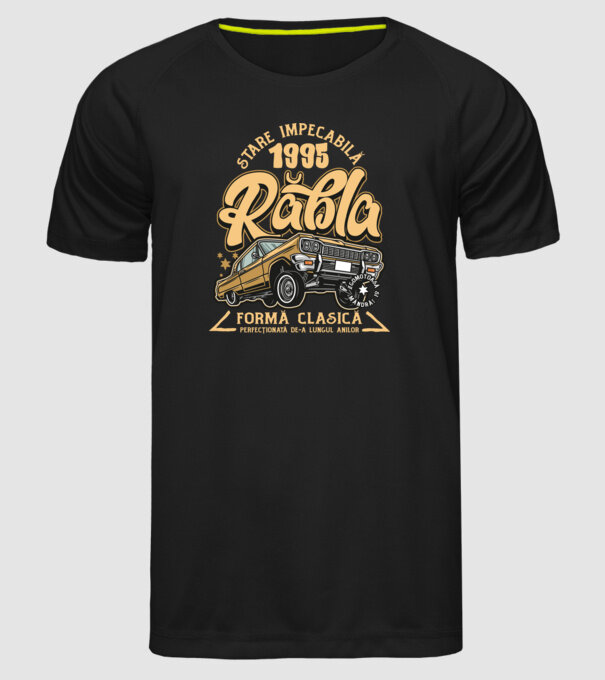 Rablă 1995 model negru pe tricou