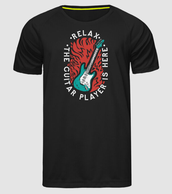 Relax model negru pe tricou