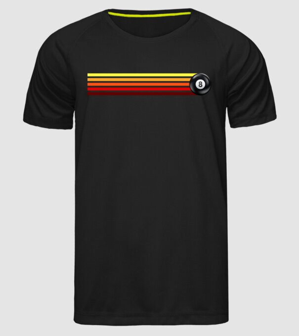Retro - Vintage 8 ball 2 model negru pe tricou