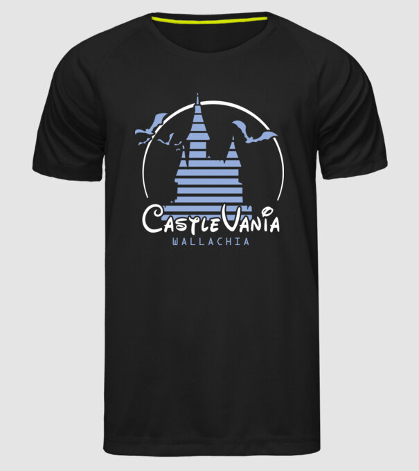 România CastleVania model negru pe tricou