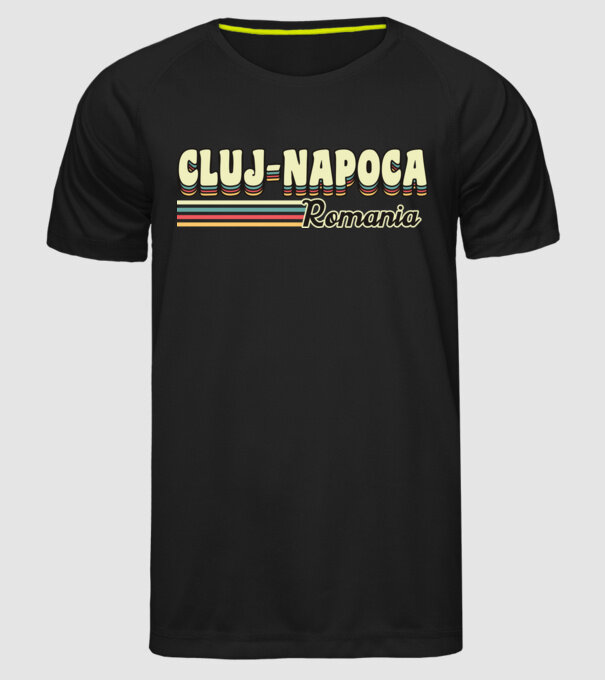 România Cluj-Napoca model negru pe tricou