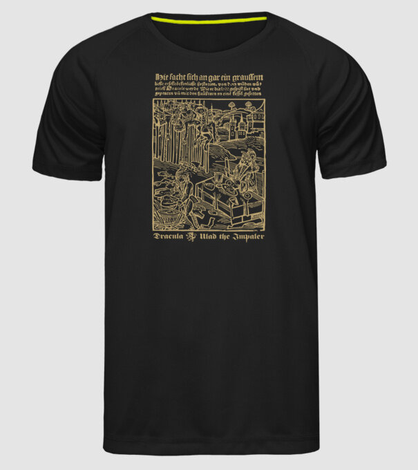 România Dracula model negru pe tricou