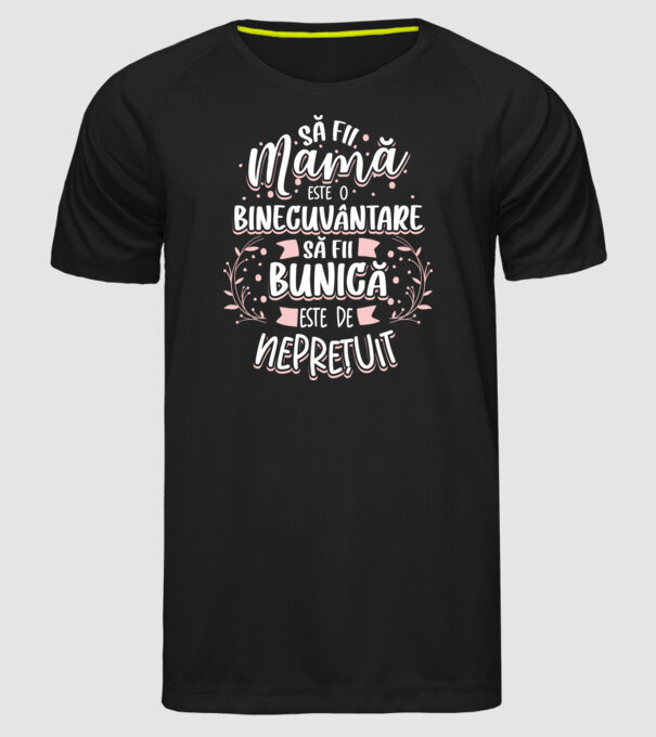 Să fii bunică este neprețuit model negru pe tricou