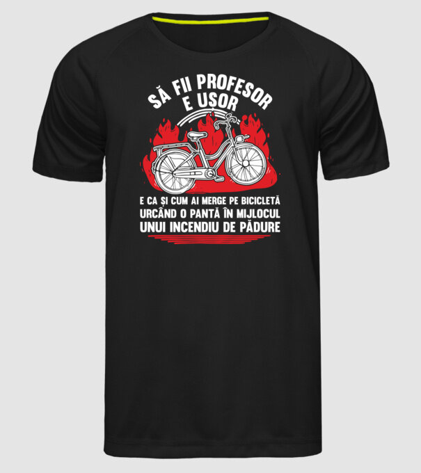 Să fii profesor e ușor model negru pe tricou