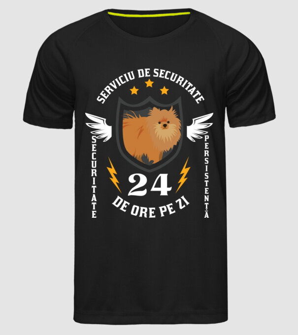 serviciu de securitate - securitate - persistență - 24 de ore pe zi model negru pe tricou