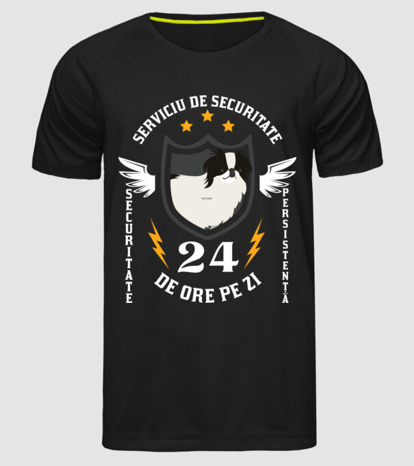serviciu de securitate - securitate - persistență - 24 de ore pe zi model negru pe tricou