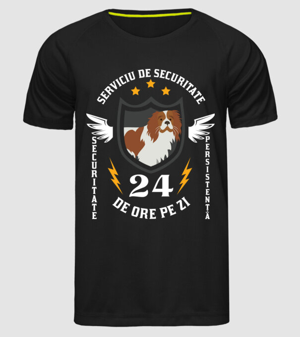 serviciu de securitate - securitate - persistență - 24 de ore pe zi model negru pe tricou