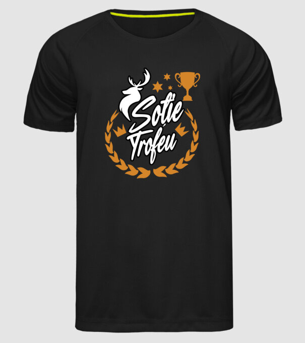Soție trofeu model negru pe tricou
