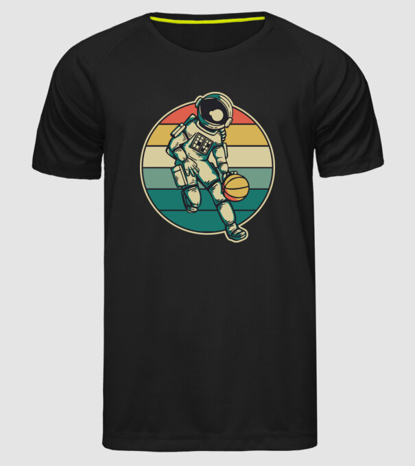 SpaceBall model negru pe tricou