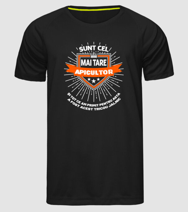 sunt cel mai tare apicultor și tot ce am primit pentru asta a fost acest tricou jalnic model negru pe tricou