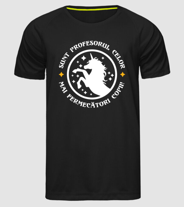 Sunt profesorul celor mai fermecători copii model negru pe tricou