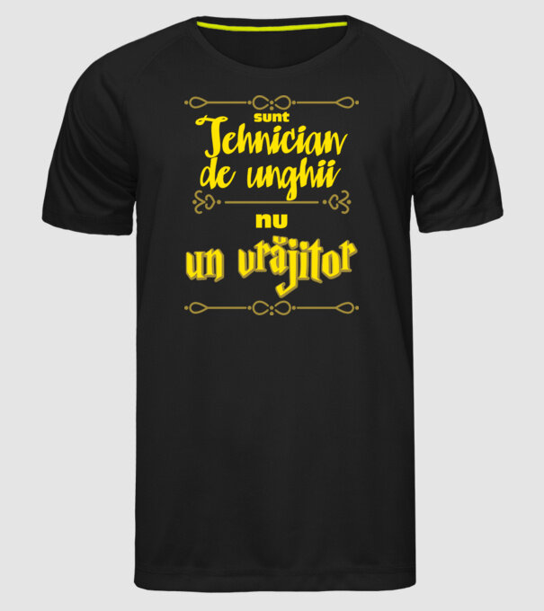 Sunt tehnician de unghii, nu un magician model negru pe tricou