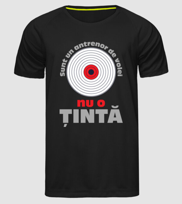 Sunt un antrenor de volei, nu o țintă model negru pe tricou