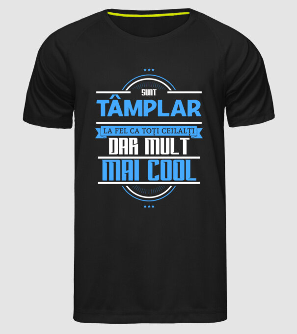Sunt tâmplar, la fel ca toți ceilalți, dar mult mai cool model negru pe tricou