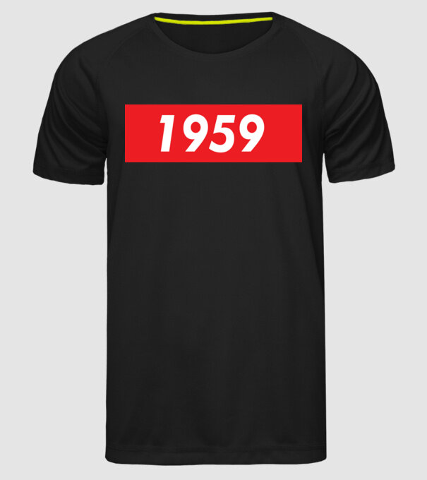 Supreme Birthday 1959 model negru pe tricou