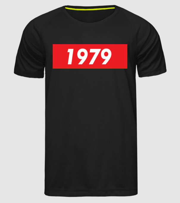 Supreme Birthday 1979 model negru pe tricou