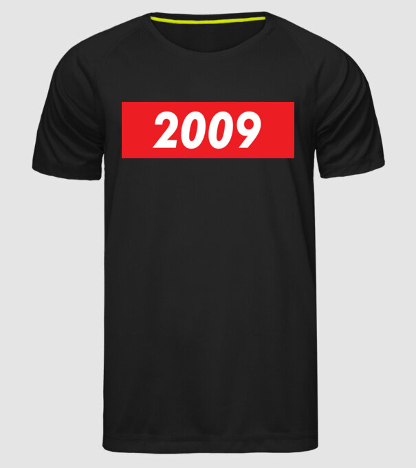 Supreme Birthday 2009 model negru pe tricou