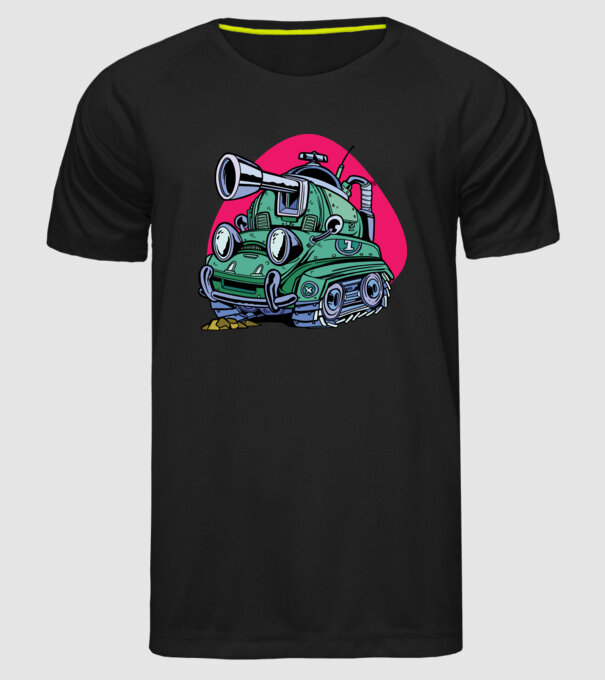 Tancuri model negru pe tricou
