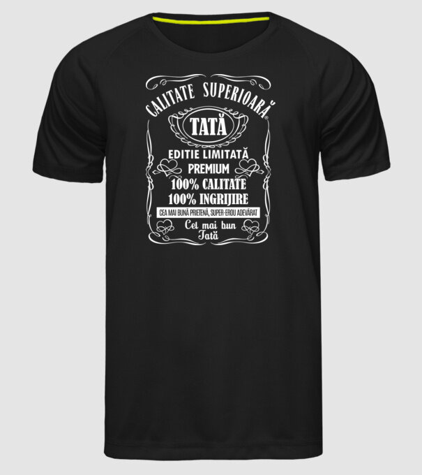 Tată Premium - ediție limitată model negru pe tricou